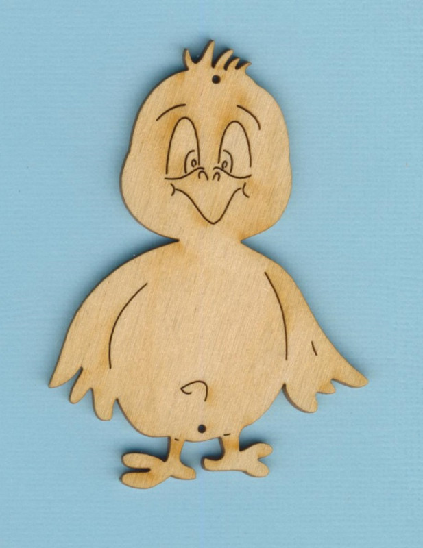 kkh8708 Holz Deko Küken 8cm