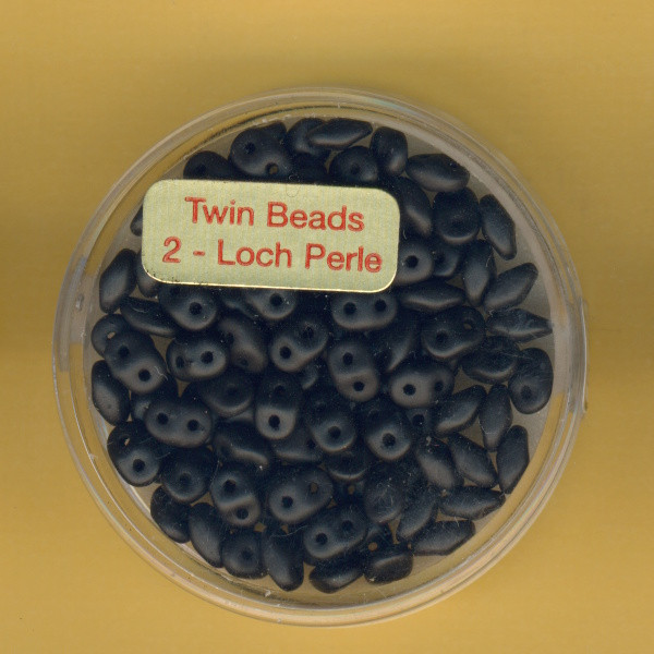 9673-05314 Super Duo Beads 2,5x5mm schwarz matt 8g