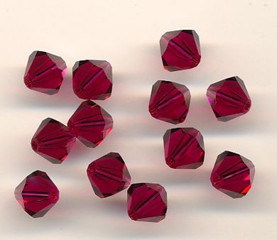 530106914 Swarovski Glasschliffperlen 6mm ruby 12 Stück