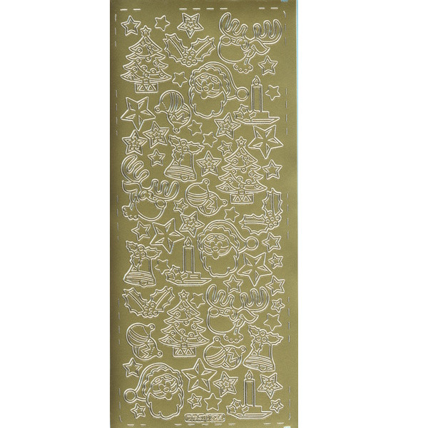 pu524g Sticker Weihnachtsstimmung 8 gold