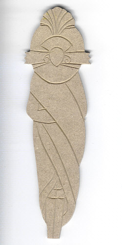 073600012 Holz Dekor Afrikanische Puppe 1 23,5x7cm