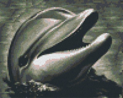 804268 Pixelhobby Klassik Set Delfin grau