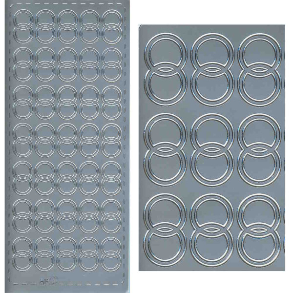 pu149s Sticker Trauringe 4 silber