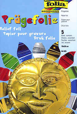 8145800 Prägefolie 5 Blatt sortiert 19x30cm