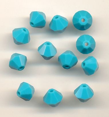 2207852 Swarovski Kristallschliffperlen 6mm türkis 12 Stück