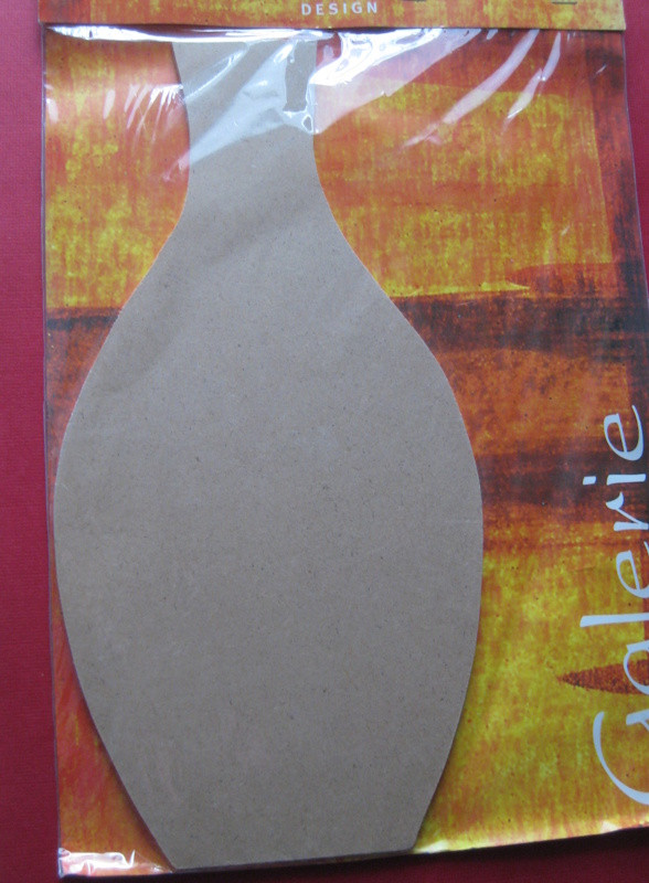 076780000 Holz Dekor Vase 33x16,8cm