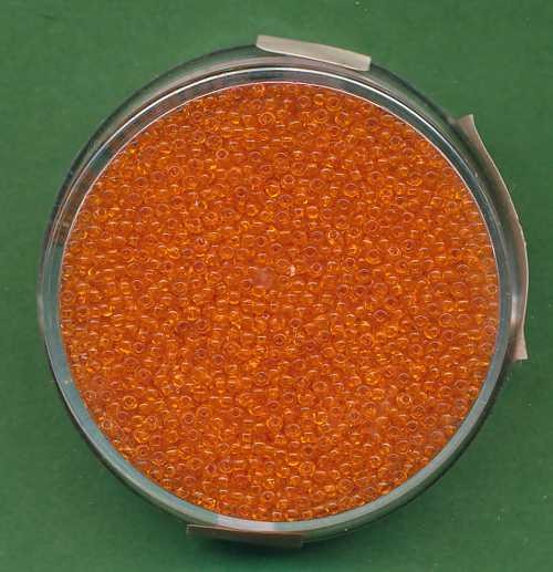 9328154 Mini-Rocailles 1mm orange transparent 10g