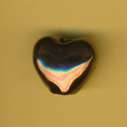 455023971 Keramikperle Herz 19x22mm kupfer