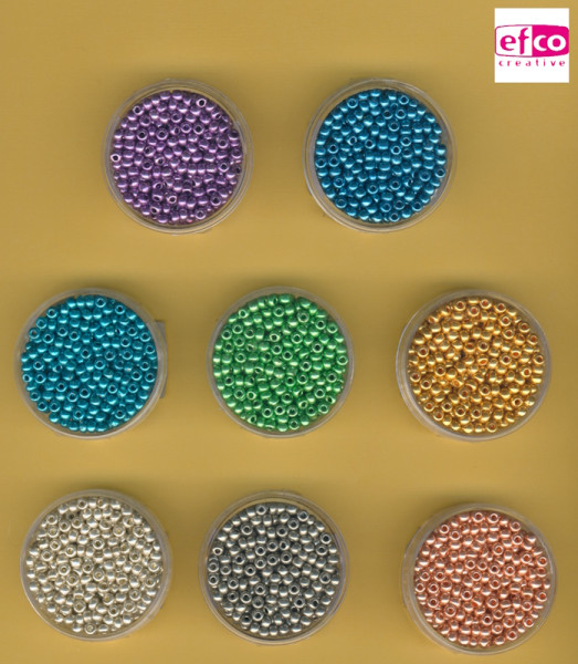 efco Rocailles Perlen metallic 3,5mm