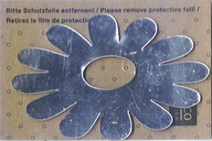 086050026 Wanddeko Spiegel Blume 5,5x8,5cm kleines Loch