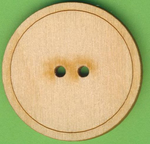 buh0140 Holzknopf Rund 40mm