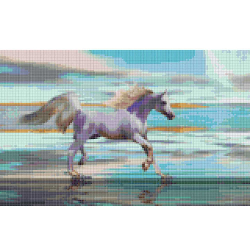 808061 Pixelhobby Klassick Set Pferd weiß