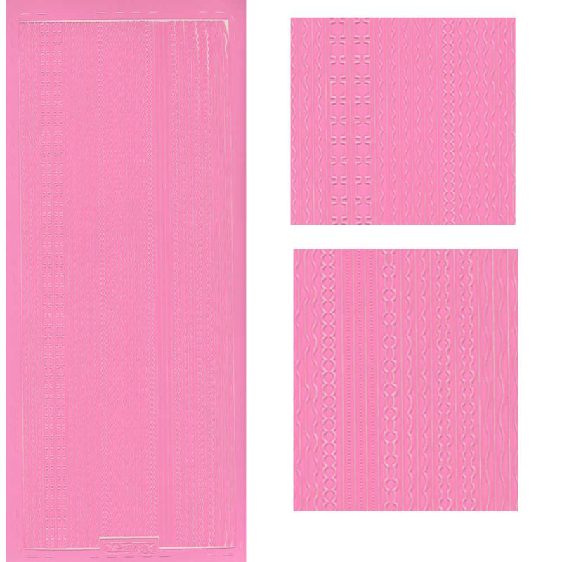 pu306r Sticker Linien 22 rosa