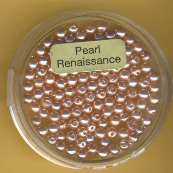 0760-03234 Glaswachsperlen 3mm altrosa 120 Stück
