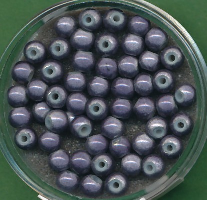 073304874 Miracle Beads 4mm dunkelgrau 50 Stück