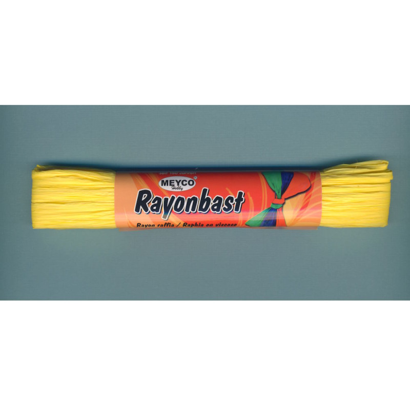 22222 Meyco Rayonbast gelb matt 20m