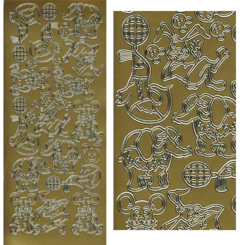 2016g Sticker Tiere 1 gold