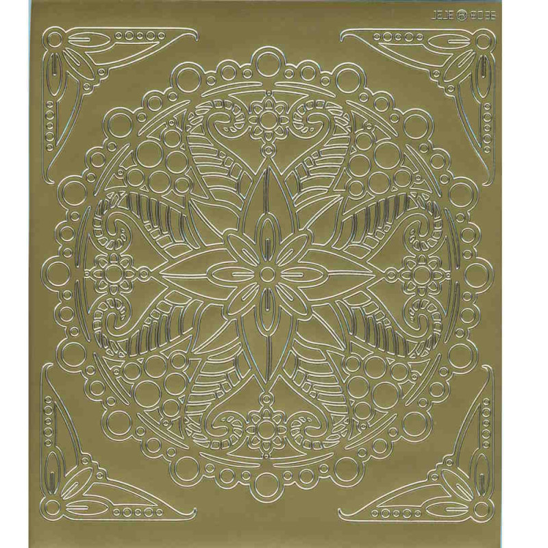 39250g Mandala Sticker Ornament 3 gold