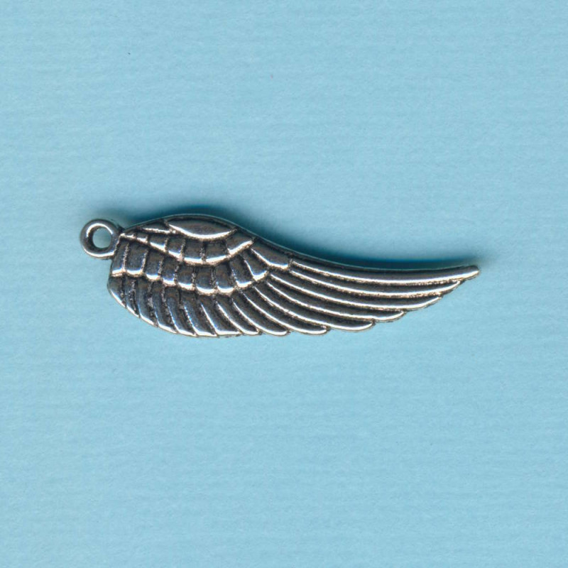 4832-33951 Metall Anhänger Flügel 28x9mm altplatin