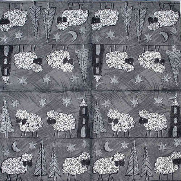 Serviette Siberschafe