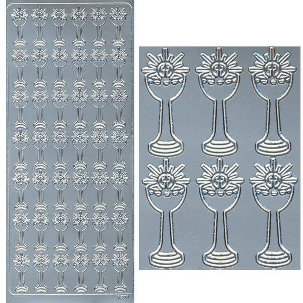 cl1871s Sticker Monstranz klein silber