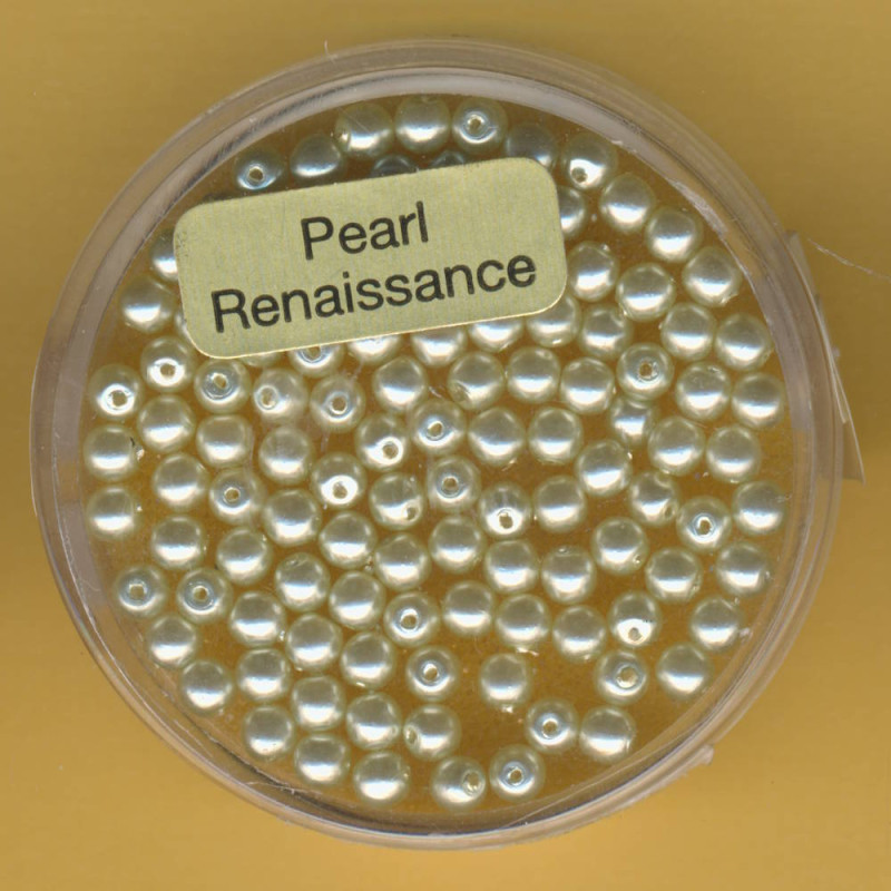 0760-03354 Glaswachsperlen 3mm hellgrün 120 Stück