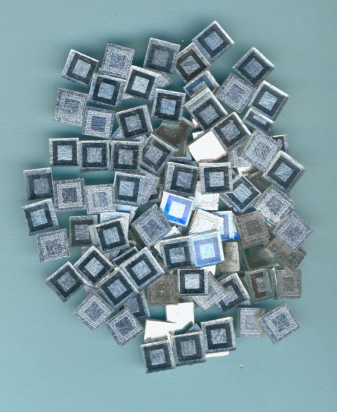6247001 Matrix Mosaic Quadrat 10x10mm silber 60g