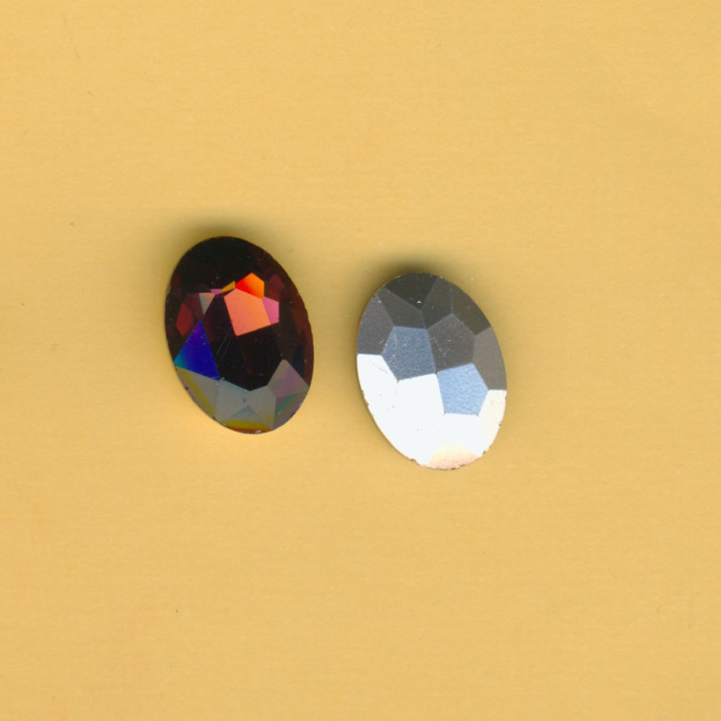 t0801318 Simili Rivoli Glasstein 13x18mm burgund