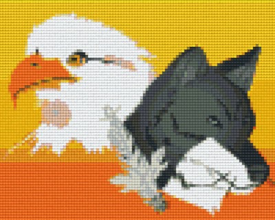 804308 Pixelhobby Klassik Set Adler und Wolf