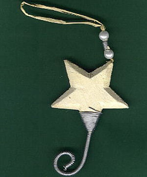 07560000 Holzanhänger Stern 9cm