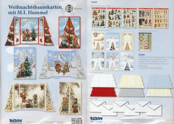 84388 Bastelset Weihnachtsbaumkarten mit M. I. Hummel