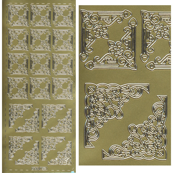 pu268g Sticker Ecken 11 gold