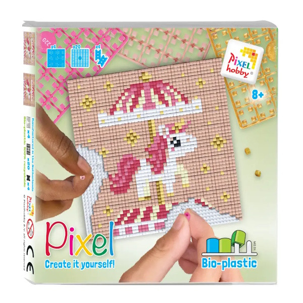 44049 Pixelhobby Set 4 kleine Basisplatten Karussell