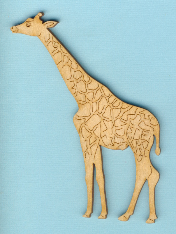 ath1510 Holz Dekor Giraffenbulle 10,3x6,5cm