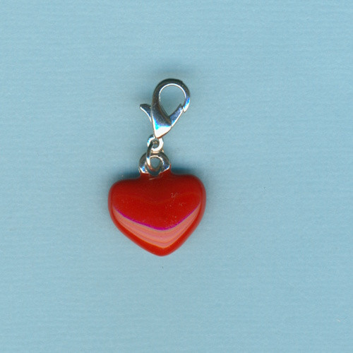 2261900 Metall Anhänger Herz 15mm rot