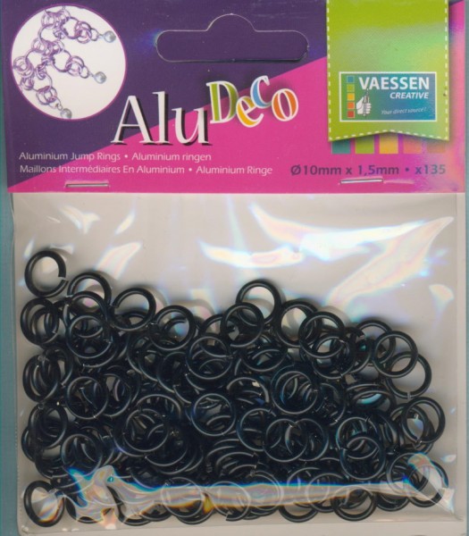 3901409_Alu-Deco-Jewelry-Aluminium-Ringe-10mm-schwarz-135-Stück