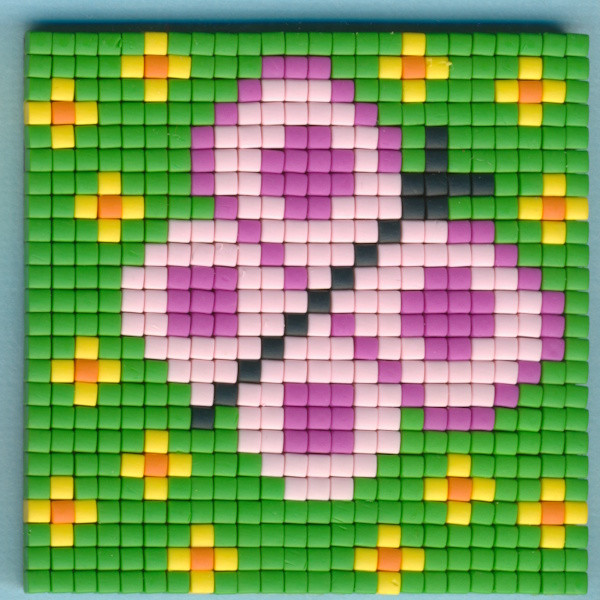 77623 Pixelhobby Klassik Set kleine Basisplatte Schmetterling