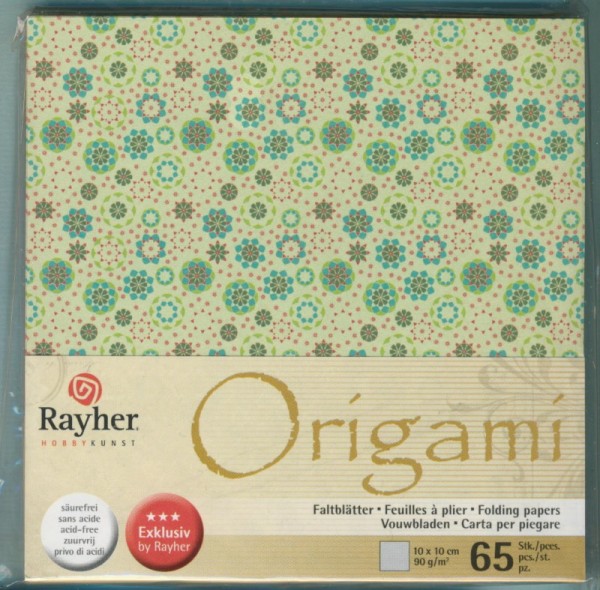 71683000_Origami-Faltblätter-Ornamente-grün-10x10cm-65-Stück-90g