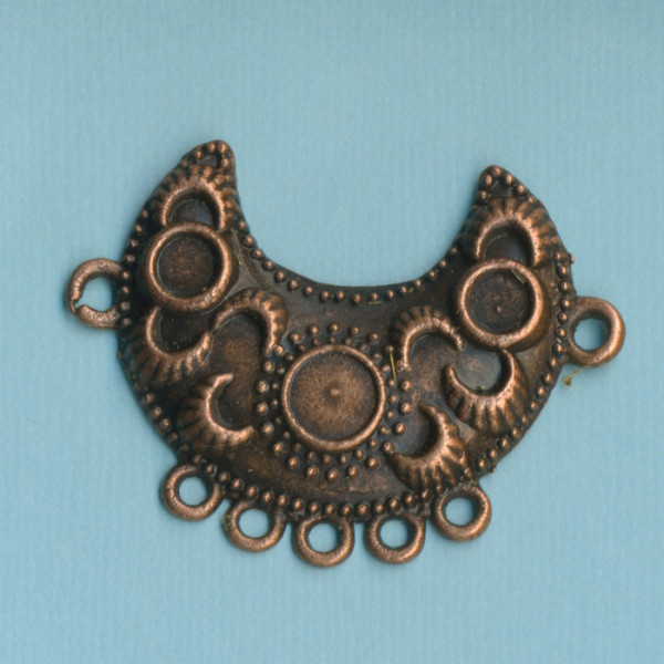 491706981 Metall Anhänger Mond altkupfer 4cm