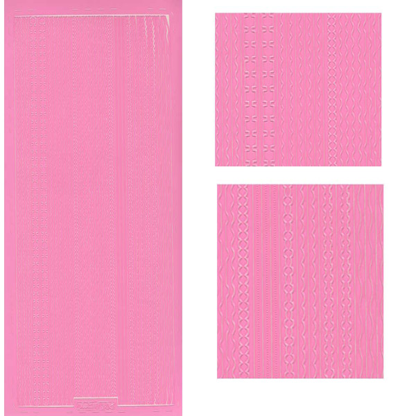 pu306r Sticker Linien 22 rosa