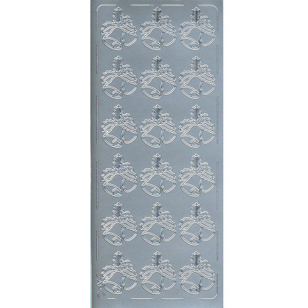 pu014s Sticker Glocken silber