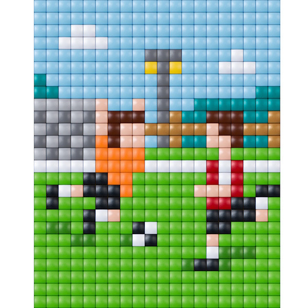 px40047 Pixelhobby Bastelset XL Fussballer