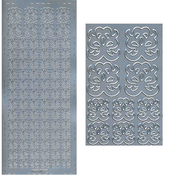 pu485s Sticker Ornamente 3 silber