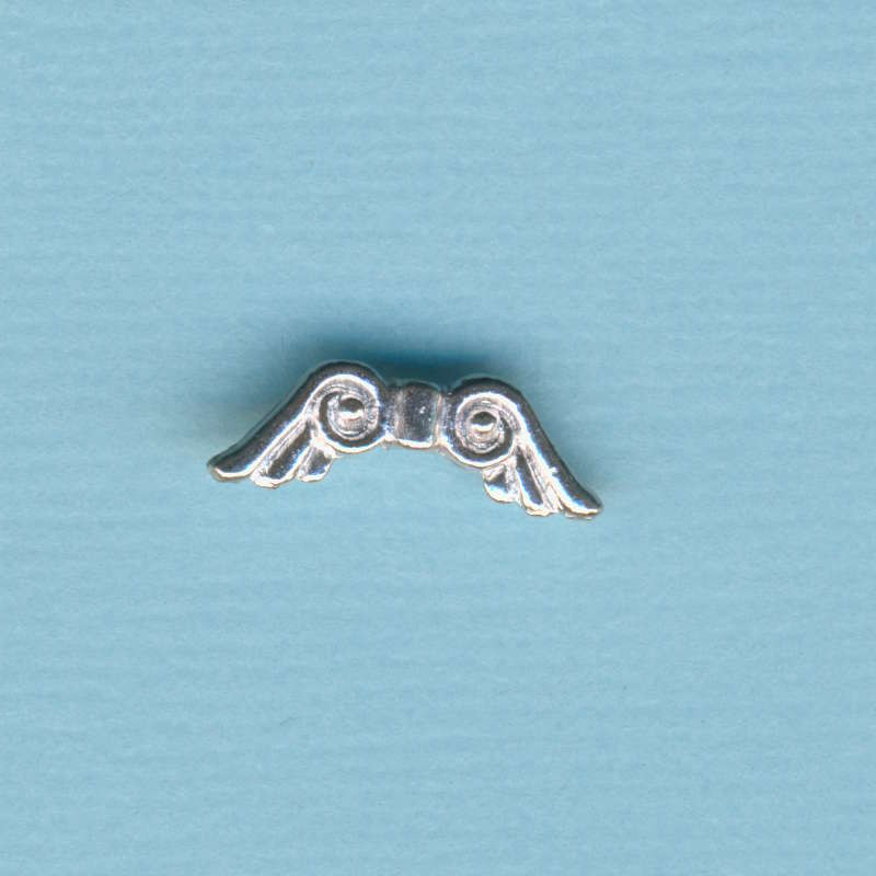 572-43a Metallzierteil Flügel 16mm echt versilbert