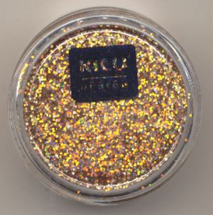 655278 Hologramm Glitter rot-gold 6g