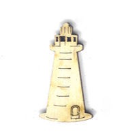 Holz-Deko Leuchtturm 4cm