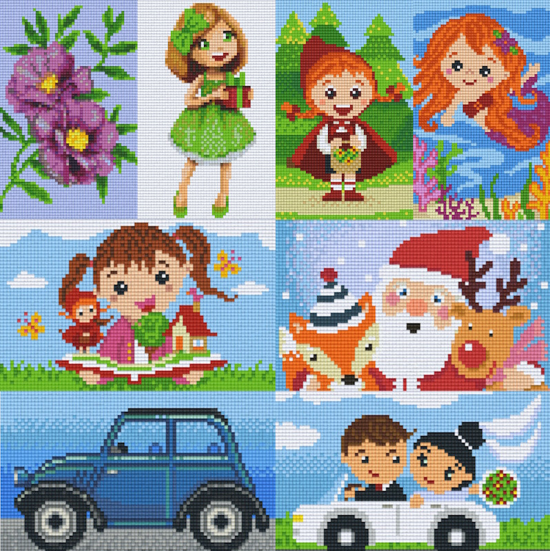 Pixelhobby Klassik Sets mit 2 Basisplatten