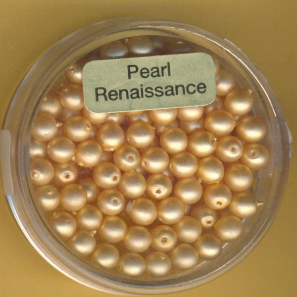0770-04214 Glaswachsperlen 4mm apricot matt 100 Stück