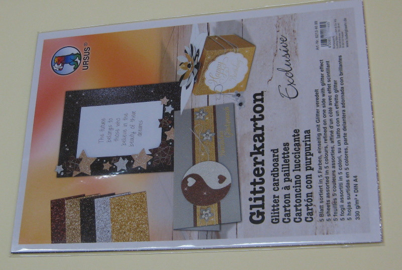 62134699 Bastelset Glitterkarton Exklusive A4 5 Blatt