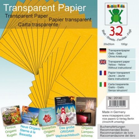 Transparentpapier gelb